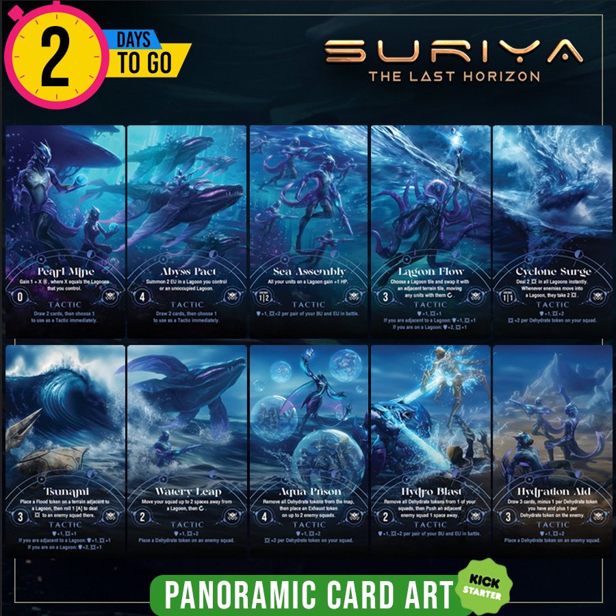 HexaHouse's tweet photo. 🔥 72 HOURS LEFT – FINAL CHANCE TO BACK SURIYA! 🚀

An Asymmetric Deck-Building War Game with a 5-minute setup and a 10-minute learning curve!

✅ Get Kickstarter exclusives before they’re gone forever!

#Kickstarter #Suriya #Boardgame #Tabletop #Hexahouse #BoardGameGeek https://t.co/XvkBUO6f4s