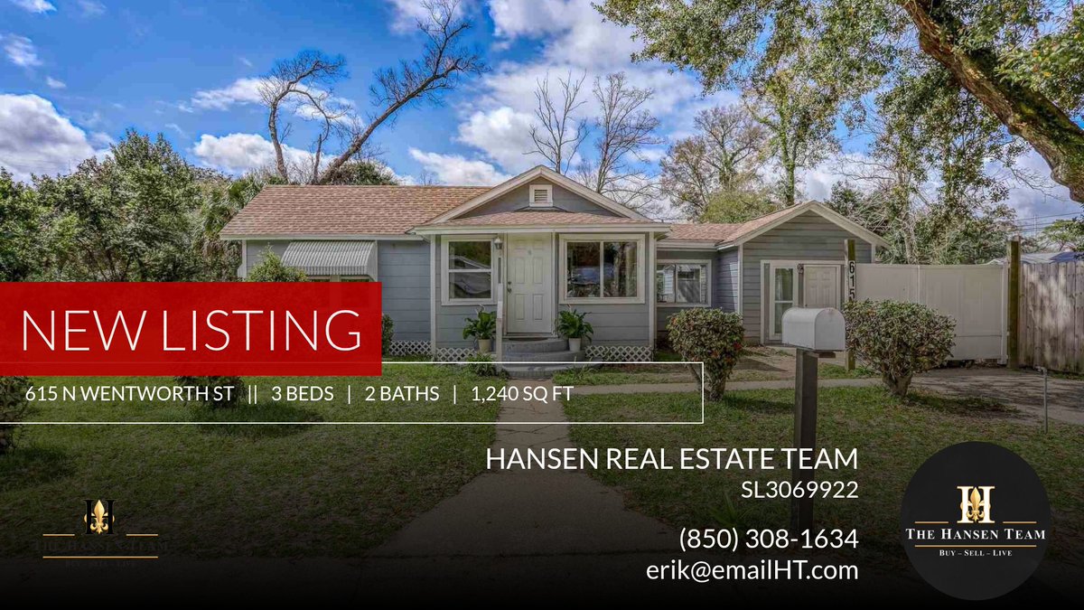 HansenTeam's tweet photo. 📍 New Listing 📍 Take a look at this fantastic new property that just hit the market located at 615 N Wentworth St in Pensacola. Reach out here or at (850) 308-1634 for more information

Erik Hansen Real Estate Team
KW Realty Gulf... https://t.co/mjxlTAIgoO https://t.co/fJtKjqmTOn