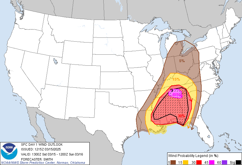 LimWeather's tweet photo. D1 #HighRisk in S #DixieAlley esp #BirminghamAL,#Tuscaloosa,#HooverAL,#NorthPortAL,#bessemer,#Selma,#JacksonMS,#Hattiesburg,#MeridianMS,#LaurelMS,#ColumbusMS,#TupeloMS
30SIG #Tornado/SIG #Hail/45SIG #Wind risks
#Wxx #WxTwitter #SPC #SevereWx #MSwx #ALwx #Mississippi #Alabama https://t.co/9SKdSqZkWC