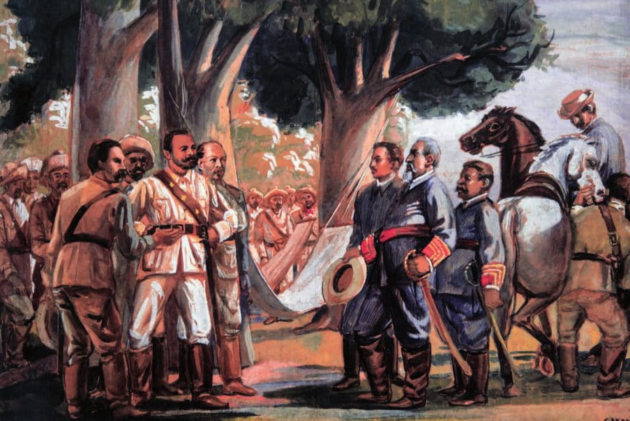 MemoriaHistórica: 15 de marzo de 1878 el Mayor General Antonio Maceo, protagonizó el hecho histórico de La Protesta de Baraguá, momento glorioso de Cuba, posición de firmeza revolucionaria, símbolo de la dignidad de cubanas y cubanos. 
No claudicamos,
seguimos en combate.
❤🇨🇺