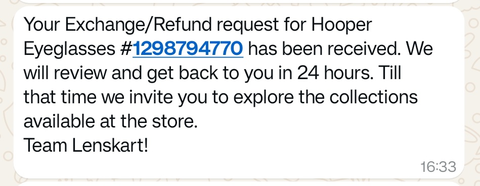 chintaan's tweet photo. @lenskart @peyushbansal you have #superhumans in your team who can raise &amp; decline customer request all under 1 min. At the time of purchase, sell saying, it's scratch resistant, it's unbreakable, and when scratched, broken, reject claim #customerstakenforaride #customerisafool https://t.co/rLlMeuWcpD