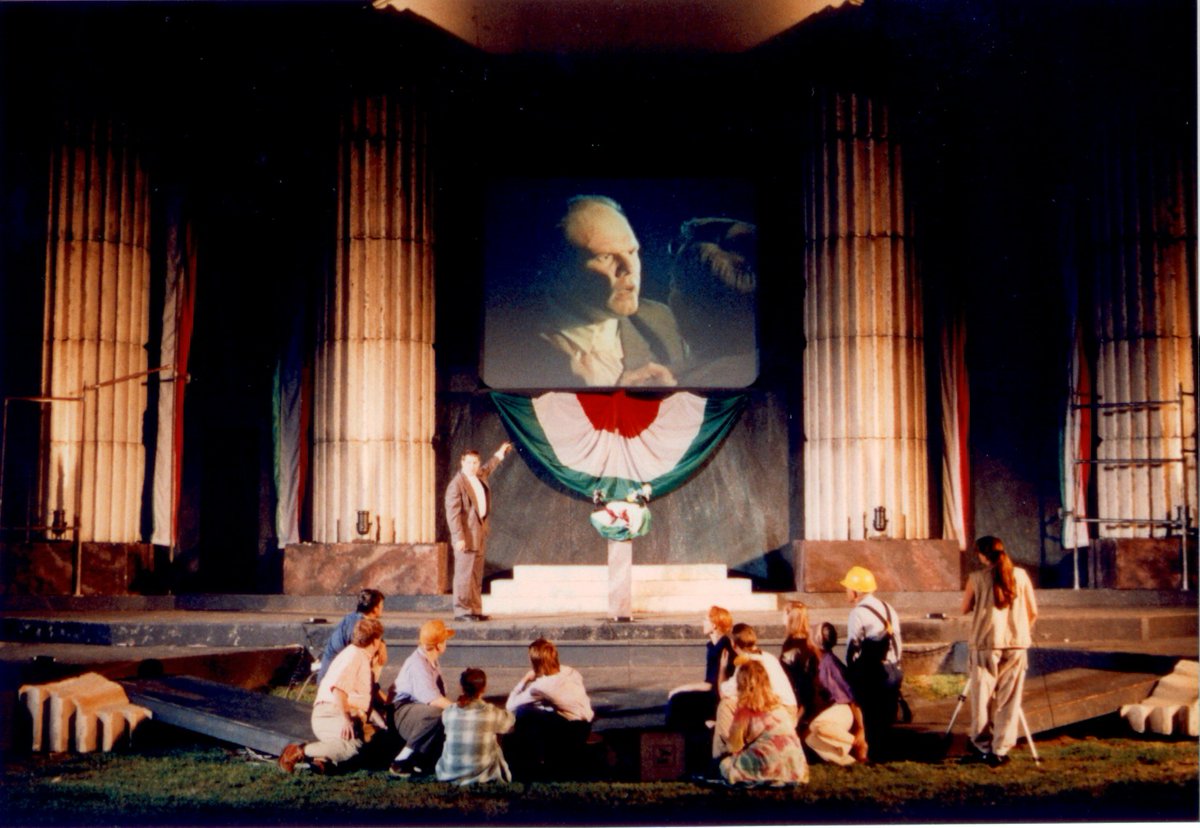 "Cowards die many times before their deaths;
The valiant never taste of death but once."
Beware the Ides of March! 

Pictured: Nashville Shakespeare Festival 1996 production of Julius Caesar