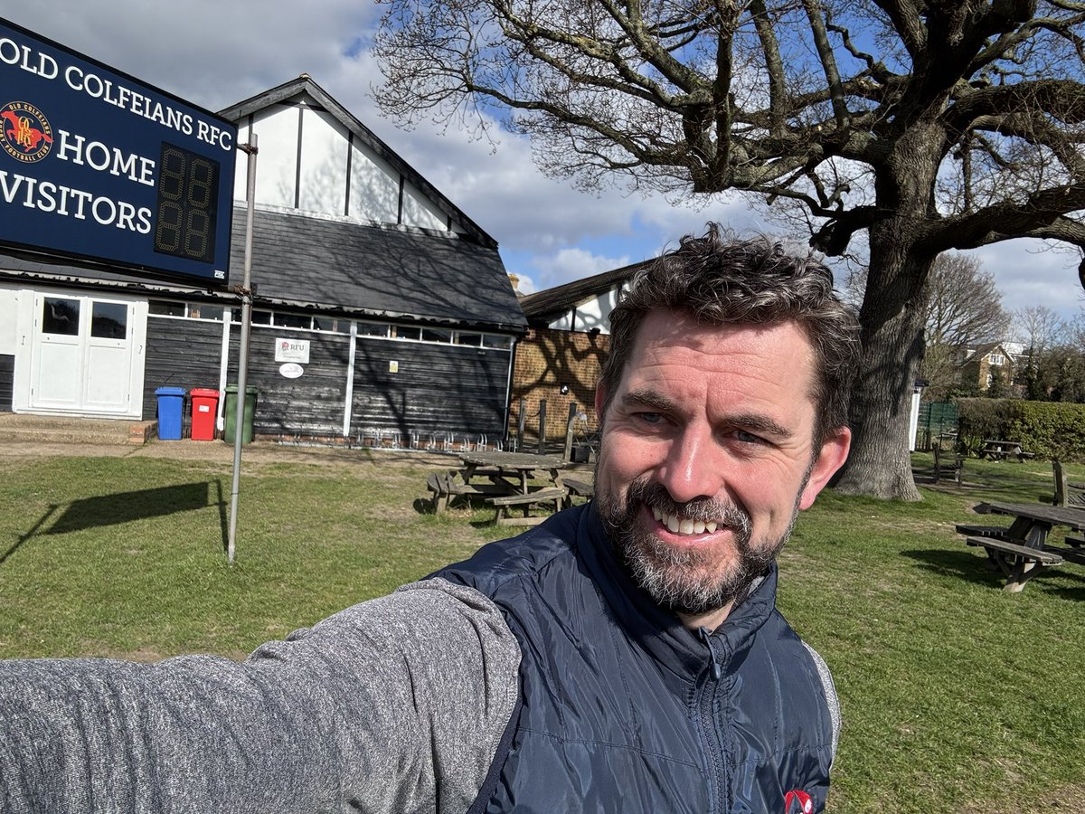 Alastair Thrush (@allythrush78) on Twitter photo With my boy playing football just across the road this morning, I had to pop my head into Horn Park, home of Old Colfeians RFC. Have great memories here as their physio from 2008-10. Great club and great people. Glad to see the place hasn’t changed…just a few more greys on me!! With my boy playing football just across the road this morning, I had to pop my head into Horn Park, home of Old Colfeians RFC. Have great memories here as their physio from 2008-10. Great club and great people. Glad to see the place hasn’t changed…just a few more greys on me!!