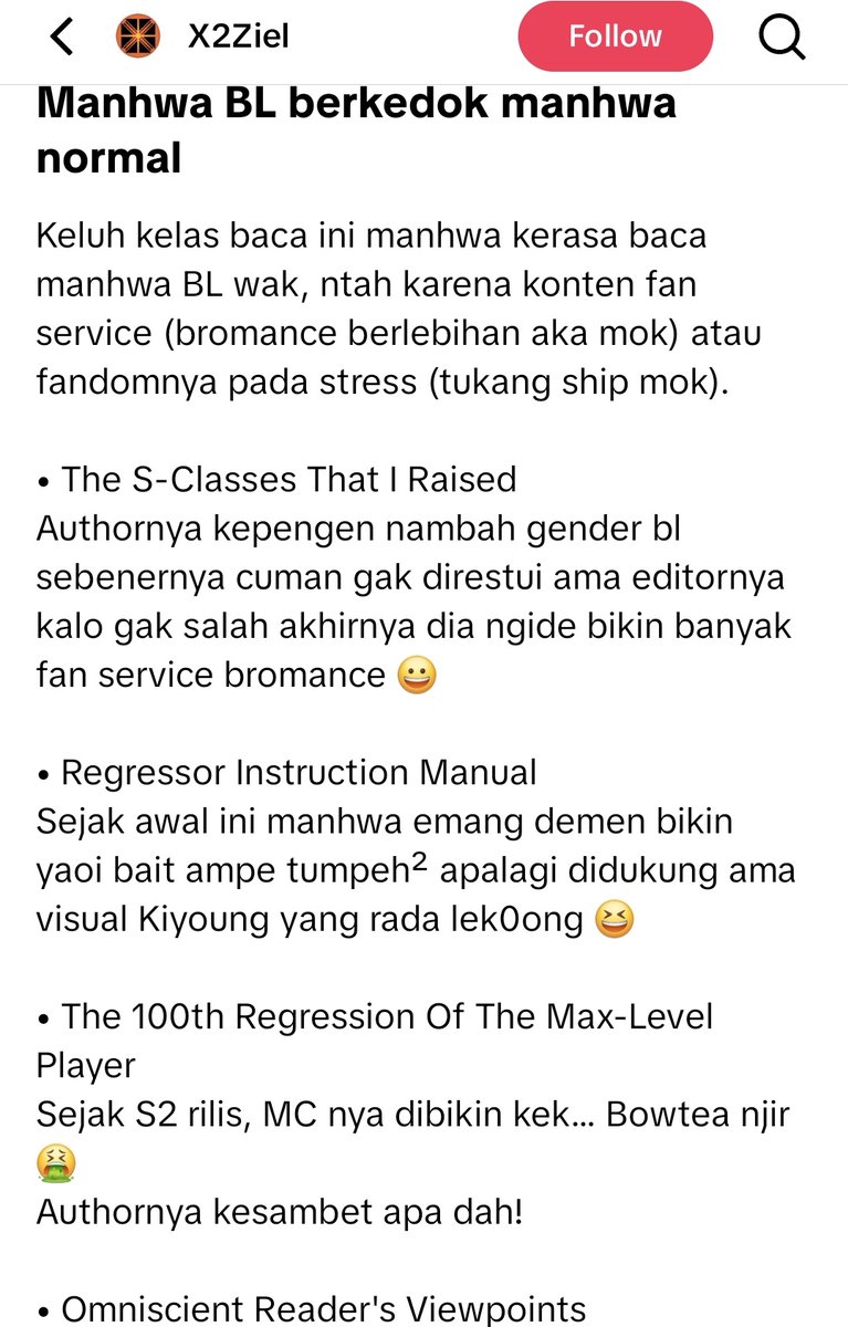 Sans_chillZ's tweet photo. Brusan nemu ini di TT wkwkwkwk pantes protes, dia sukanya porn straight. Yeu padahal noh yg bromance emang plotnya pada bagus kan kwwkwk. Ngmgin kedok, noh harem sexualized cewe berkedok action kaga pernah lu protes prasaan.
#ORV #TSCTIR https://t.co/CTTKplf1lc