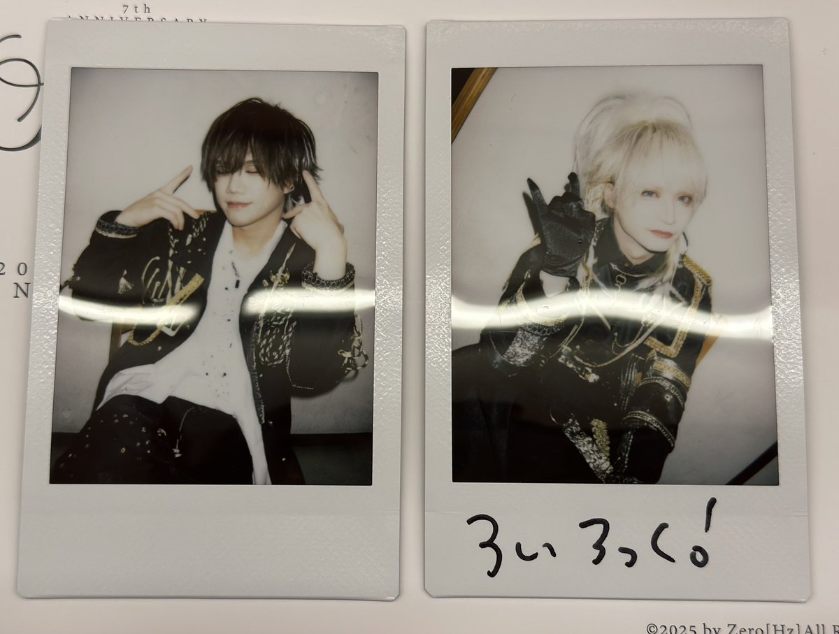 saa_oto's tweet photo. 【お譲り・交換】
零Hz 7th ANNIVERSARY LIVE「SIXAXIZ-2025-」
3/15 名古屋E.L.L 当日チェキ

RYOGAさん、ROYさん

定価 or 同日Leoさん

3/16の大阪でお取引可能です。
お気軽にお声がけください。 https://t.co/wi9EVQdSEC