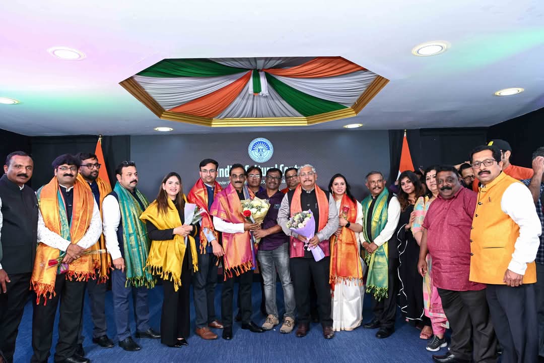 NandiniQatar's tweet photo. Indian Cultural Centre (ICC) under the aegis of Embassy of India in Qatar, held a Handing Over Ceremony to New Managing Committee 2025-2026 https://t.co/a2vowflC1Z