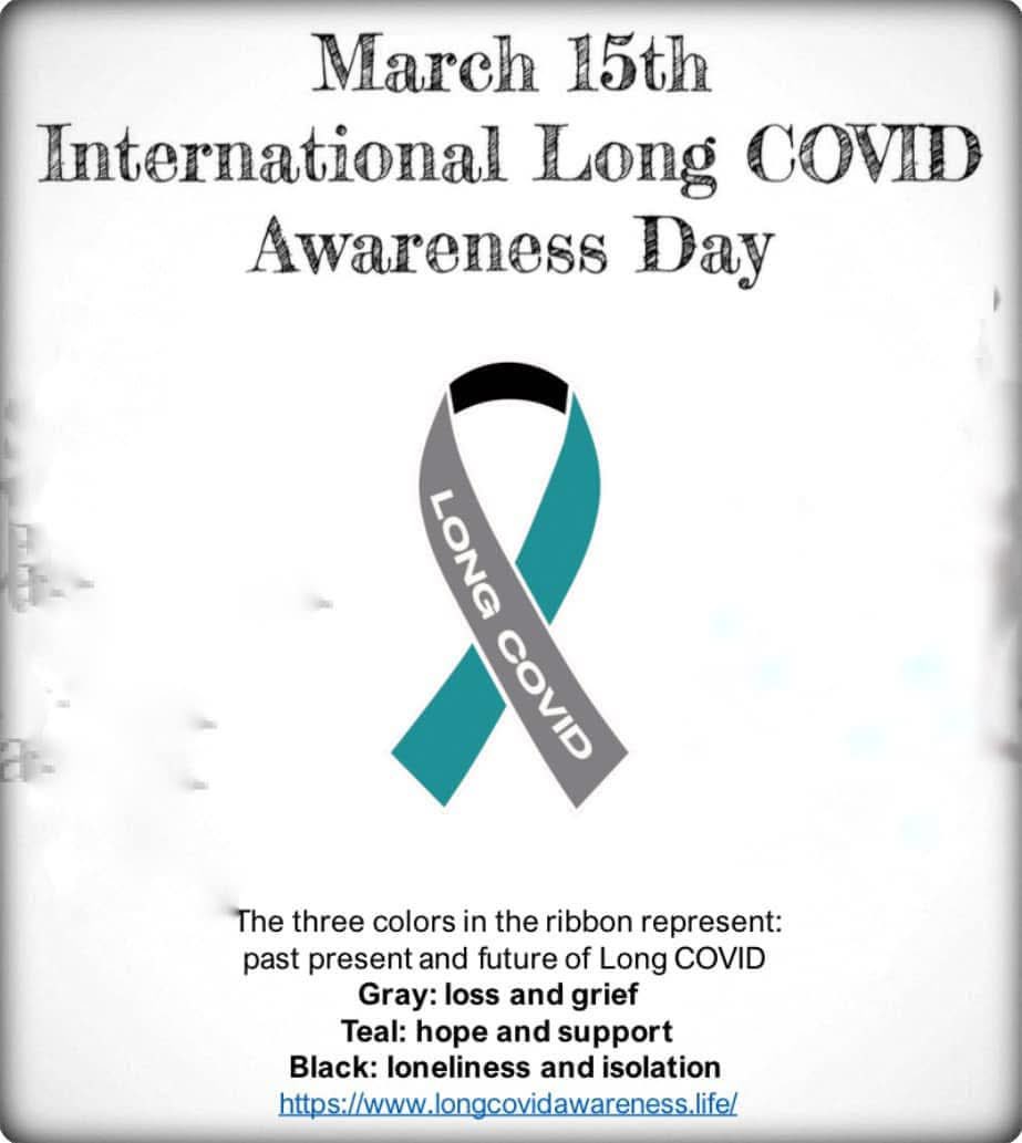 cdtwriter's tweet photo. Today is International Long Covid Awareness Day. Five years and still no cure, no treatments except what patients can try to figure out on their own. It's an outrage, especially given how widespread it is and the fact all mitigations have been dropped. It can happen to anyone. https://t.co/rwSbFGE1Sj