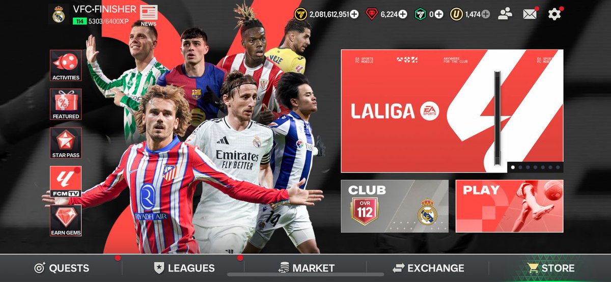 PrinxFCMobile's tweet image. FC Mobile Account for Sale

112 OVR 
3B tradable Player
2B Coins

DM for Negotiations