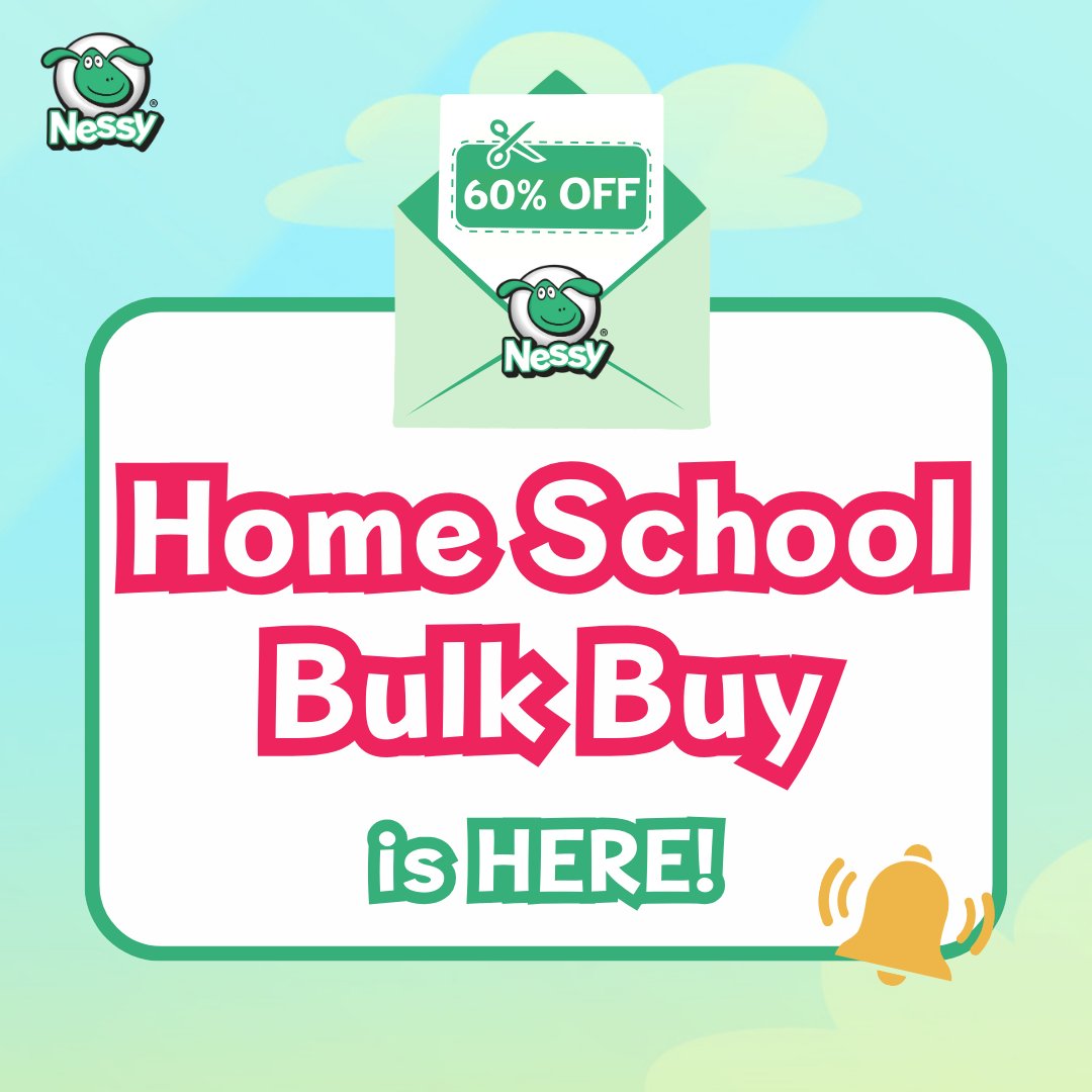 A smarter way to homeschool! 🧠💡 Save 60% on Nessy’s structured learning programs &amp; Home Packs with code PARENTS60. The perfect tool for home education! 🏡📚 For home users only. Learn more 👉 nessy.com

Sale ends tonight at midnight!