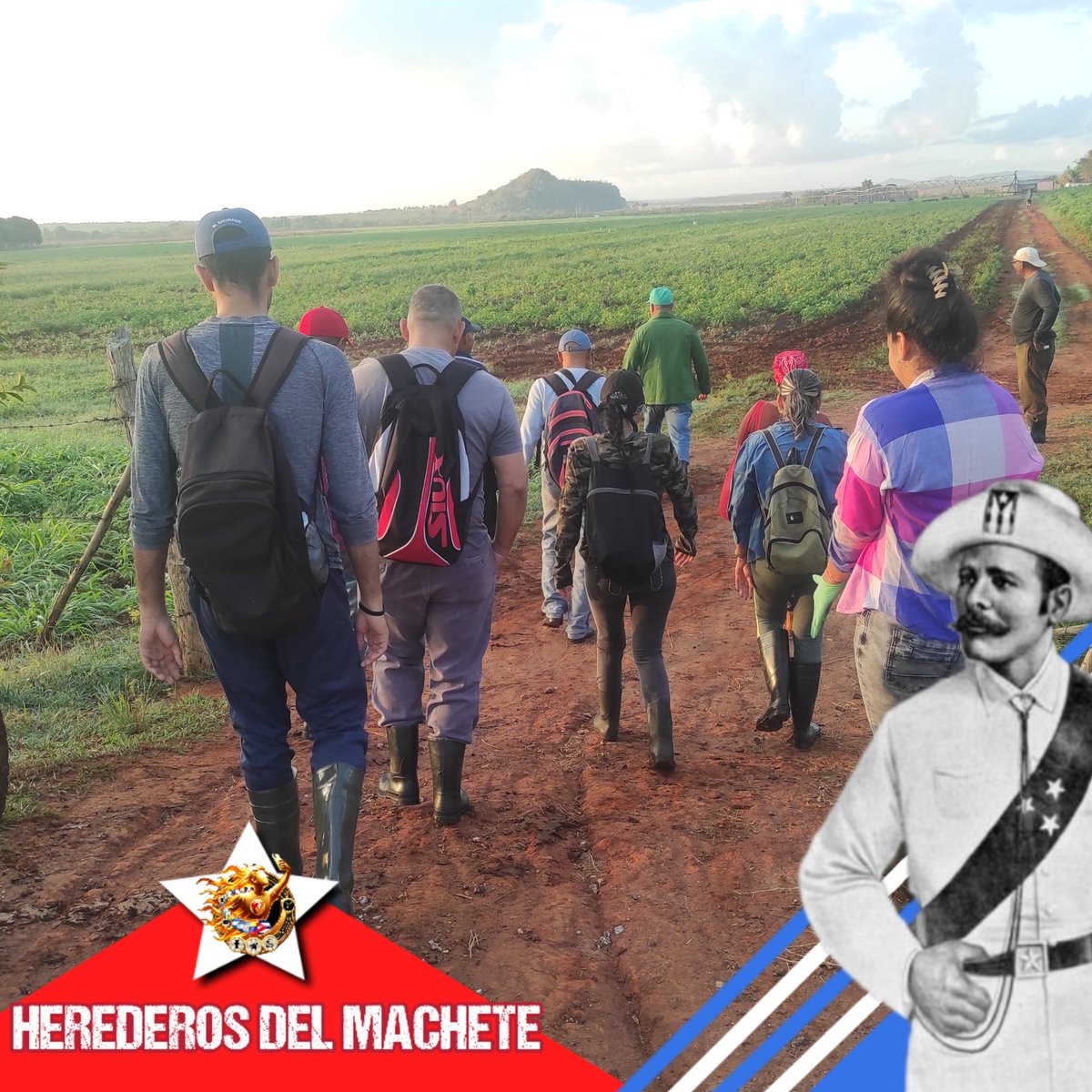 La Protesta de Baraguá es el nombre dado a la orden de desobediencia del general cubano Antonio Maceo, el 15 de marzo de 1878, con respecto al Pacto del Zanjón #HerederosDelMachete nuestra #IzquierdaPinera frente al surco en intensa jornada de trabajo voluntario.