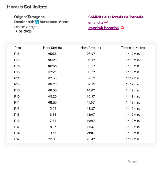 dignitatavies's tweet photo. ‼️⚠️ El web de Rodalies continua sense funcionar, però el de RENFE si mostra els horaris del Dilluns 17.

En teoria circularan tots els trens de primera hora del matí i els del final del dia.

Migdia i primeres hores de la tarda seran les franges horàries amb menys servei. https://t.co/abWiH9GLEE
