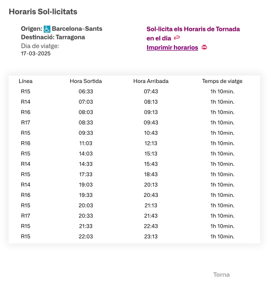 dignitatavies's tweet photo. ‼️⚠️ El web de Rodalies continua sense funcionar, però el de RENFE si mostra els horaris del Dilluns 17.

En teoria circularan tots els trens de primera hora del matí i els del final del dia.

Migdia i primeres hores de la tarda seran les franges horàries amb menys servei. https://t.co/abWiH9GLEE