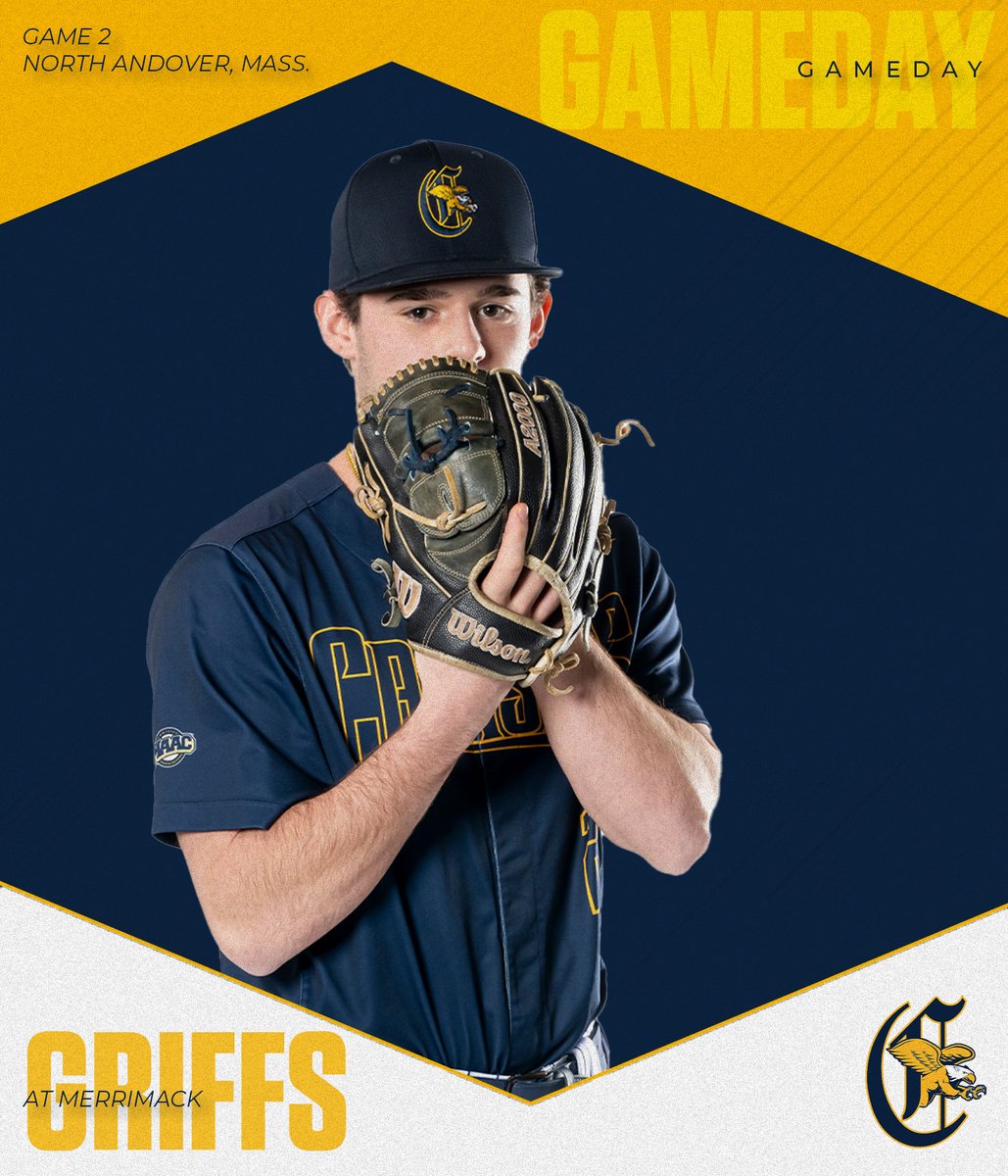 Round2⃣with the Warriors

🆚 Merrimack
📍 North Andover, Mass.
⏰ 1 PM
📺 tinyurl.com/377p8p5r
📊 tinyurl.com/32mbsdep

#Griffs || #MAACBaseball