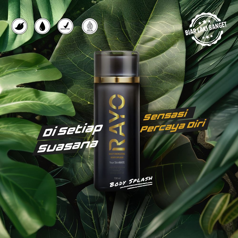 OfficialRayoid's tweet photo. Sebentar lagi tarawih, agar sholatnya khusyu dan harum, pakai RAYO bodysplash untuk sensasi percaya diri di setiap suasana.

#RAYO
#YourSkinMATE
#BiarLakiBanget https://t.co/6fkOPY5XPk