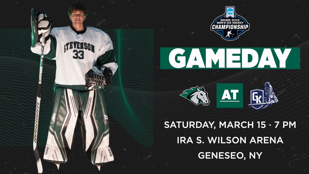 GoMustangSports's tweet image. History in the making📝 (RV) Men's Hockey embarks on their first NCAA Tournament game in program history tonight🏆

📍 Ira S. Wilson Arena · Geneseo, N.Y.
🆚 No. 4 SUNY Geneseo
🎥 shorturl.at/mld0N
📈 shorturl.at/gfJ8K
🎟️ CASH ONLY at the door (opens 5:45 p.m.)!
🕰️ 7…