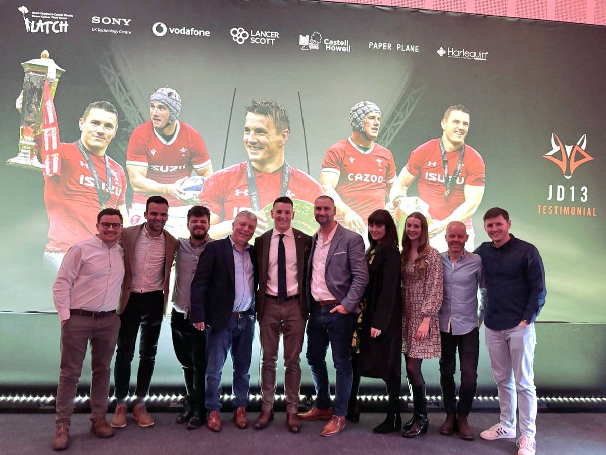 🎉 Celebrating the remarkable rugby career of client <a href="/JonFoxDavies/">Jonathan Davies</a>! 🏉👏 Proud to honour his achievements and to help raise funds for <a href="/LATCHWales/">LATCH</a>. Here's to more successes and continued inspiration! #JD13 #CarstonETL #RugbyLegend #Celebration #TeamSpirit #LATCH