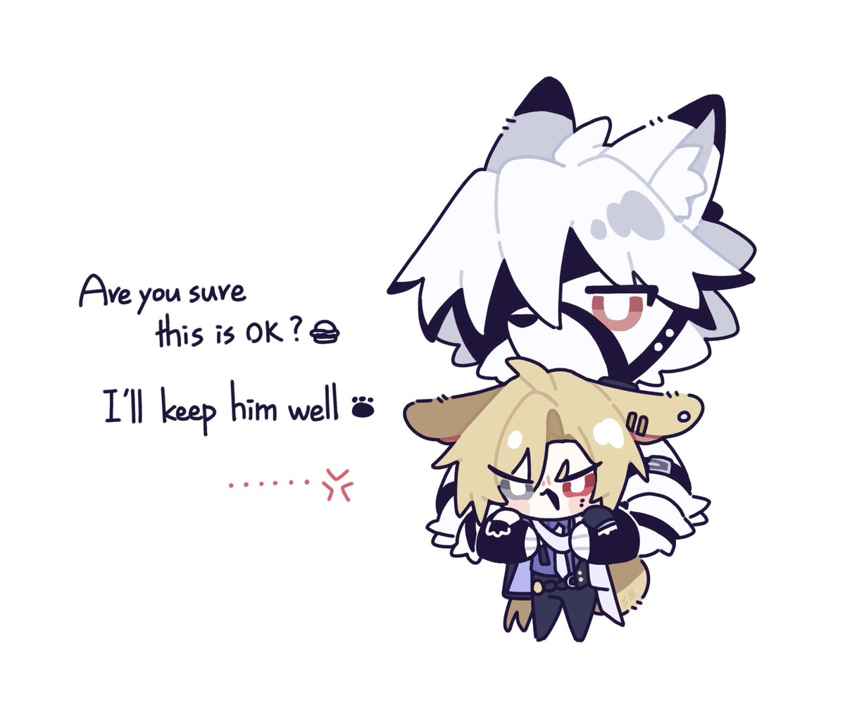 🍔：🤨❓ 

#lycahugo #crownwolf #ライヒュ