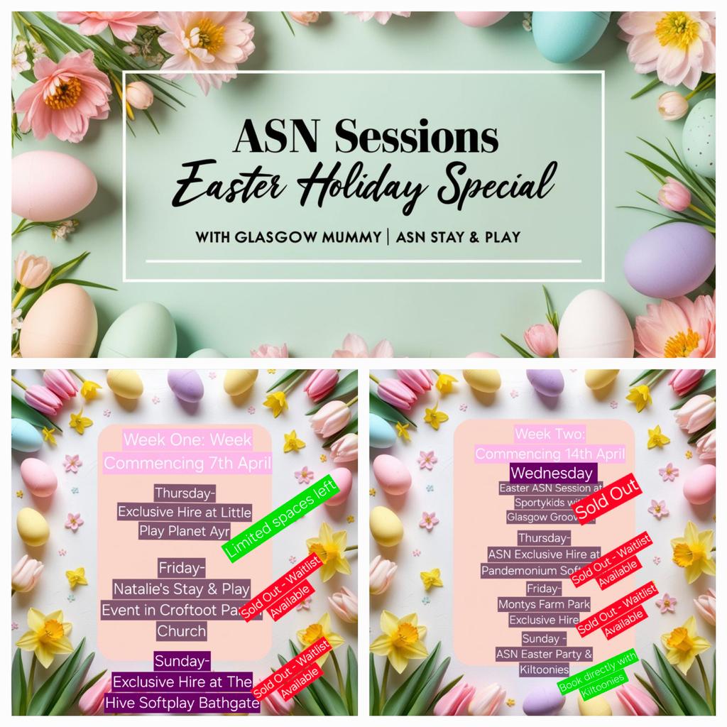 I've been helping out with this lovely group recently for ASN parents.
Here are some events the group is running during the upcoming Easter Holidays!