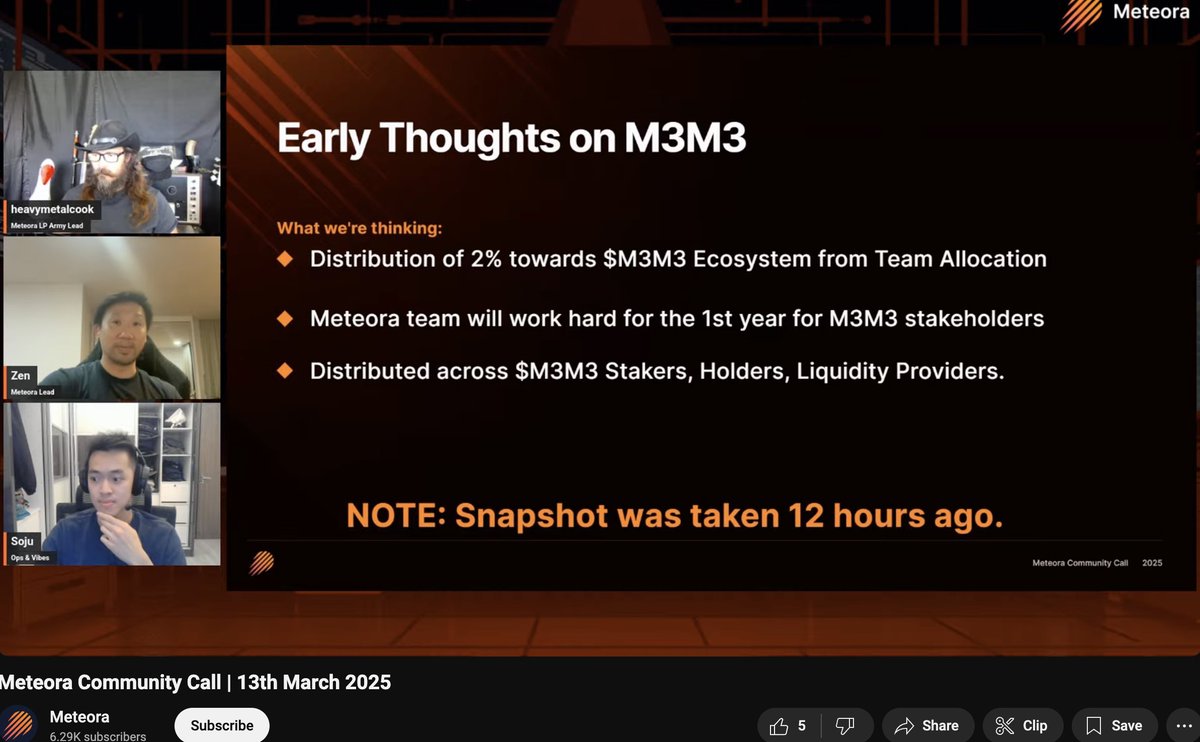 coinkritik's tweet image. #Meteora&apos;nın TGE sandığımızdan yakın. #Paylaşmayı unutmuşum #M3M3 için snapshot alınmış $MET #Airdrop&apos;unun %2&apos;si staker, holder&apos;lara vs verilecek. $MET kriterlerden biri de #Meteora&apos;daki launchpad &amp;amp; launchpool&apos;lara katılmak olacak zaten geçtiğimiz aylarda $SONIC&apos;e katılmıştık.…