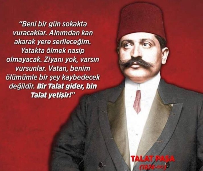 Bir Talât  gider, Bin Talât yetişir. 
Ruhun şad olsun 
#Talatpaşa