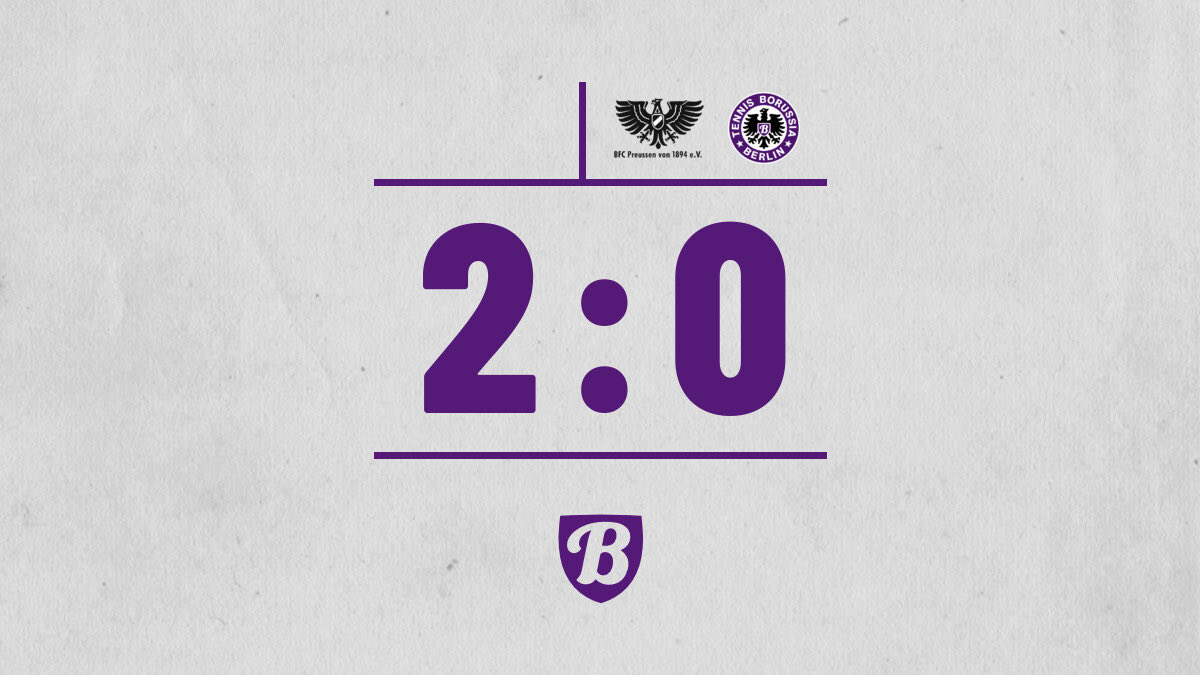 Zur Halbzeit liegen wir gegen den BFC Preussen zurück.