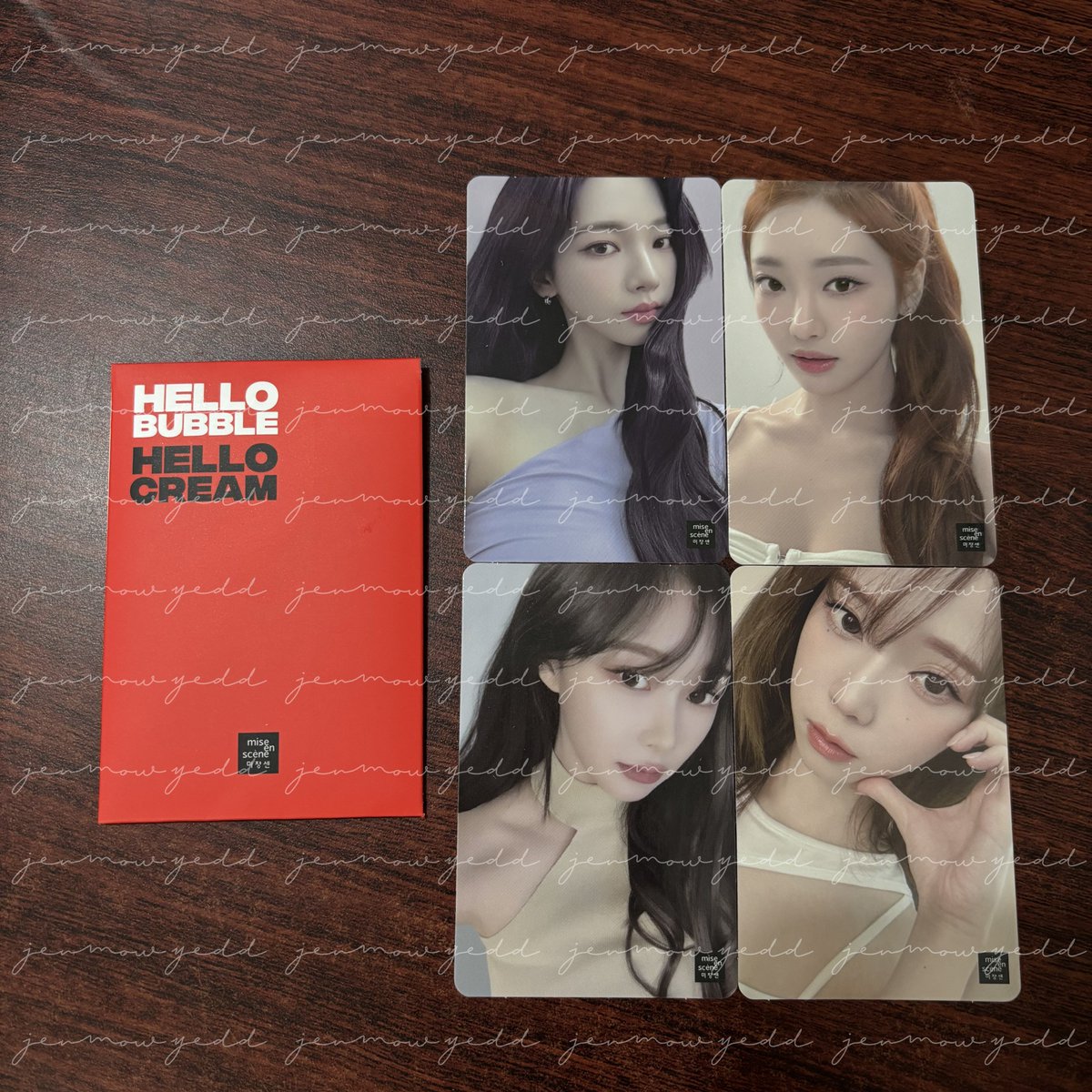 wts // want to sell 

aespa x mise en scene hello bubble photocard pc

TAKE ALL 175K INCL ALL 
📍ina based , palembang 

t. lfb 포카 양도 에스파 karina ningning giselle winter cream envelope