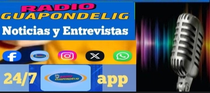 #RadioGuapondelig transmite de lunes a domingo #entrevistas #noticias #reportajes a través de #FacebookLive #X #app #Instangram #WhatsApp