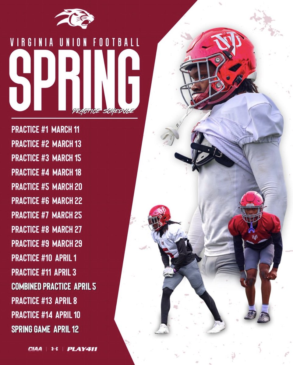 VUU Spring Ball schedule