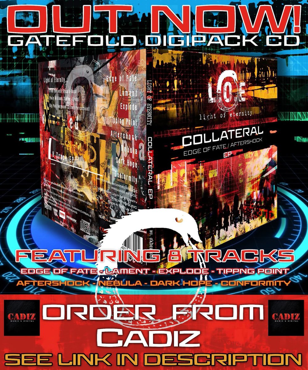 Out Now!! The first 2 EP’s on a limited CD to order follow the link below.

cadizmerchstore.com/collections/fr…