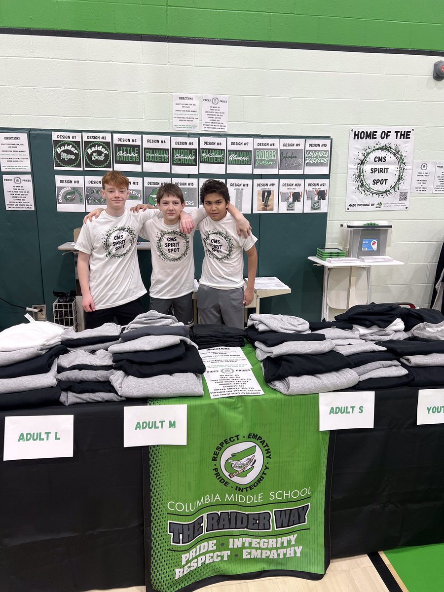 Come check us out at the Class of 2026 Arts &amp; Craft Fair at Columbia Middle School from 9-2 today!