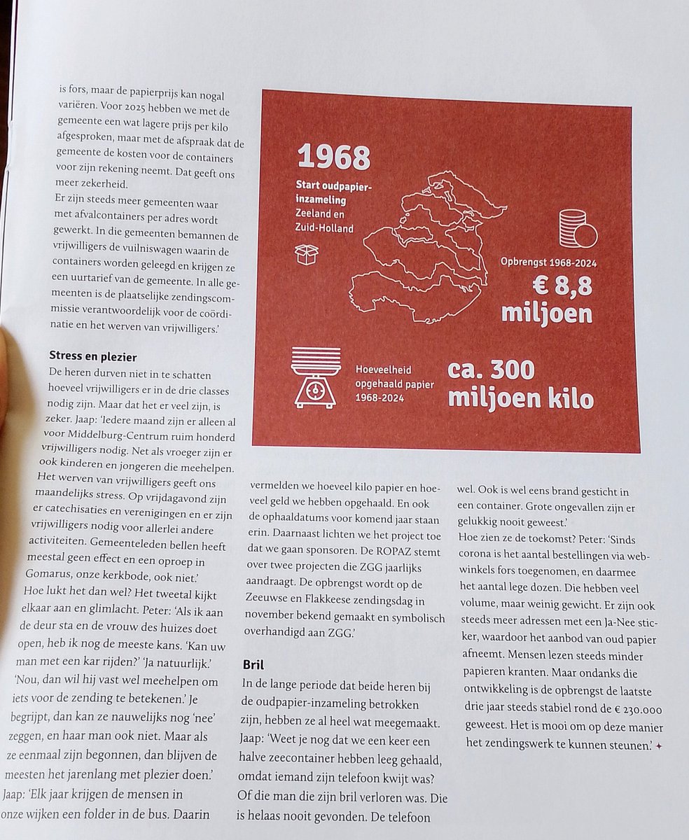 GerefGemeenten's tweet image. Oud papier ophalen ten bate van de #zending ✨

#oudpapier 
Uit Paulus nr. 396.