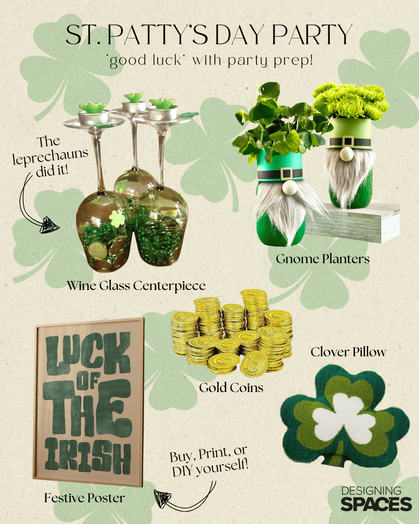 DSpacesTV's tweet photo. Lucky you—there’s still time to get your space St. Patrick’s Day ready! 🍀 Whether you're going all out or just adding a touch of green, here’s a quick starter pack for last-minute festive decor. ✨
#DesigningSpaces #StPatricksDay #StPattysDay https://t.co/KE1w3sjsYQ