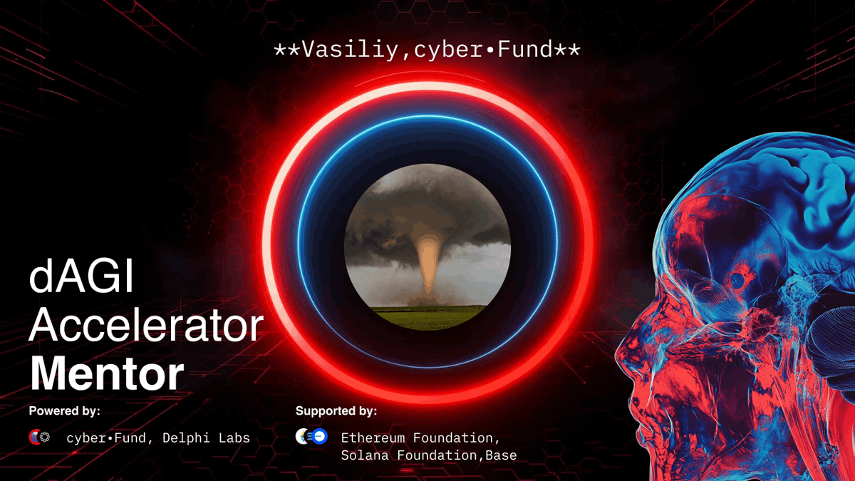INTRODUCING ACCELERATOR MENTOR #6: Vasiliy Shapovalov Vasiliy Shapovalov,  ex-CTO of Lido and co-founder of cyber•Fund, joins https://t.co/oTZ3FXWDui  as a mentor for our upcoming accelerator. A pioneer in liquid staking and  decentralized infrastructure,
