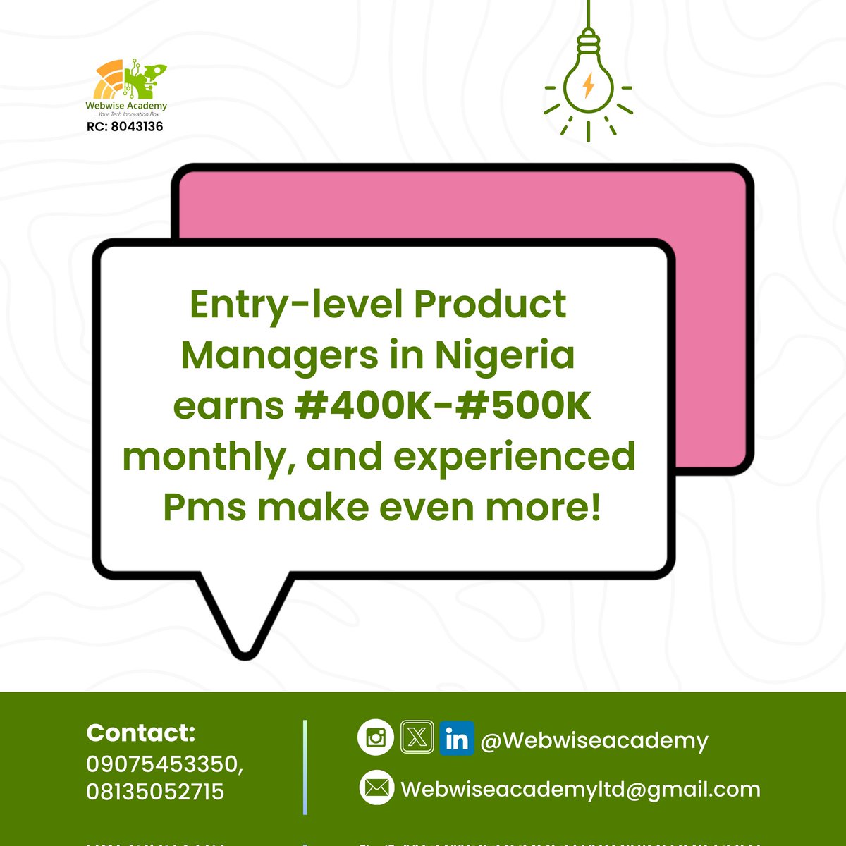 webwiseacademy's tweet image. Develop In-Demand Skills with Our Product Manager Program

Learn from our experienced instructor and gain essential skills organizations need. Join Batch B2025 at Webwise Academy!

#WebwiseAcademy #ProductMgt
#BatchB2025