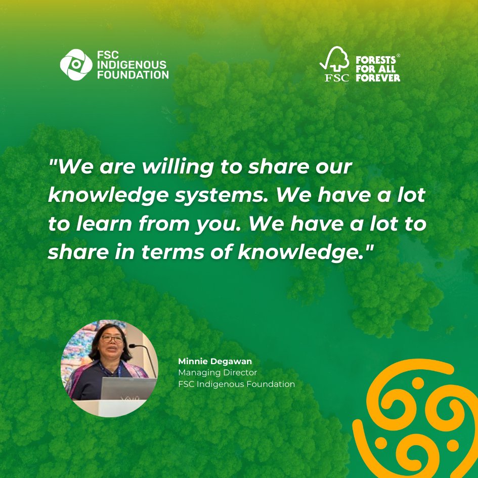 fsc_if's tweet photo. 🔥 “We are willing to share our #knowledgesystems. We have a lot to learn from you. We have a lot to share in terms of knowledge.” — Minnie Degawan
World Consumers Rights Day #IndigenousKnowledge #SustainableLifestyle https://t.co/8eQppK9Ia1