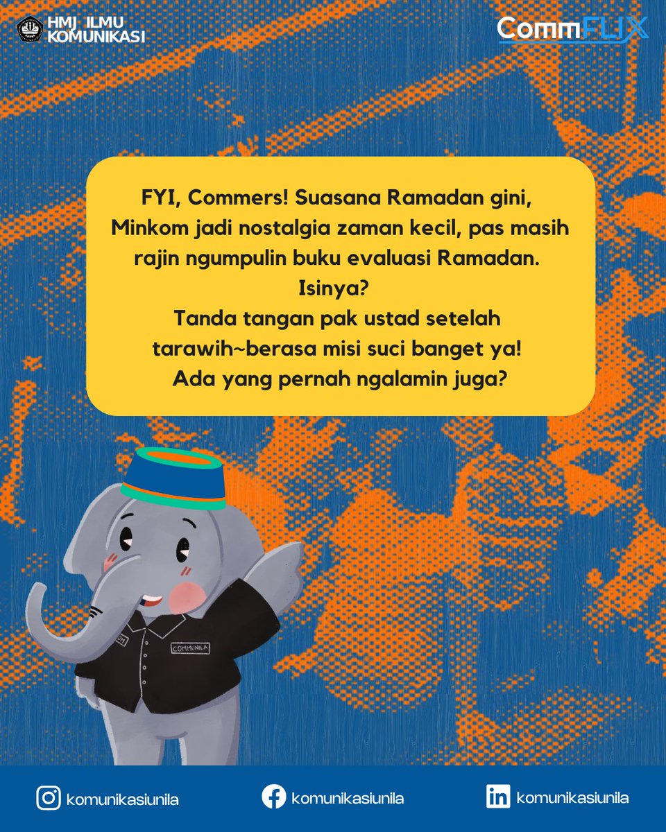 komunikasiunila's tweet image. Wassup Commers!🫣 Ramadan bukan sekadar pengulangan, tapi ajang evaluasi! Udah siap review perjalanan ibadahmu? Jangan sampai cuma dejavu tanpa perubahan! ✨📖 #CommX #CommFLIXsolution #Communila