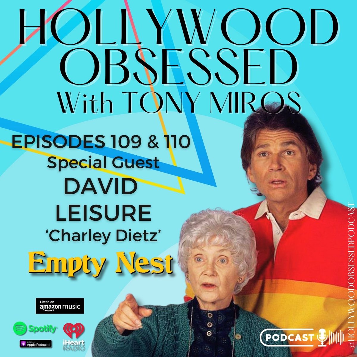 Kick off your weekend with an absolute treat—@Tonymiros fantastic interview with sitcom star <a href="/daveyleis1/">David Leisure</a>  on the latest episodes (109 &amp; 110) <a href="/HLWDobsessed/">Hollywood Obsessed: The Podcast</a> I get to chat with him about his role of #CharleyDietz on the TV series #emptynest Listen now! hollywoodobsessedthepodcast.com/guests/david-l…