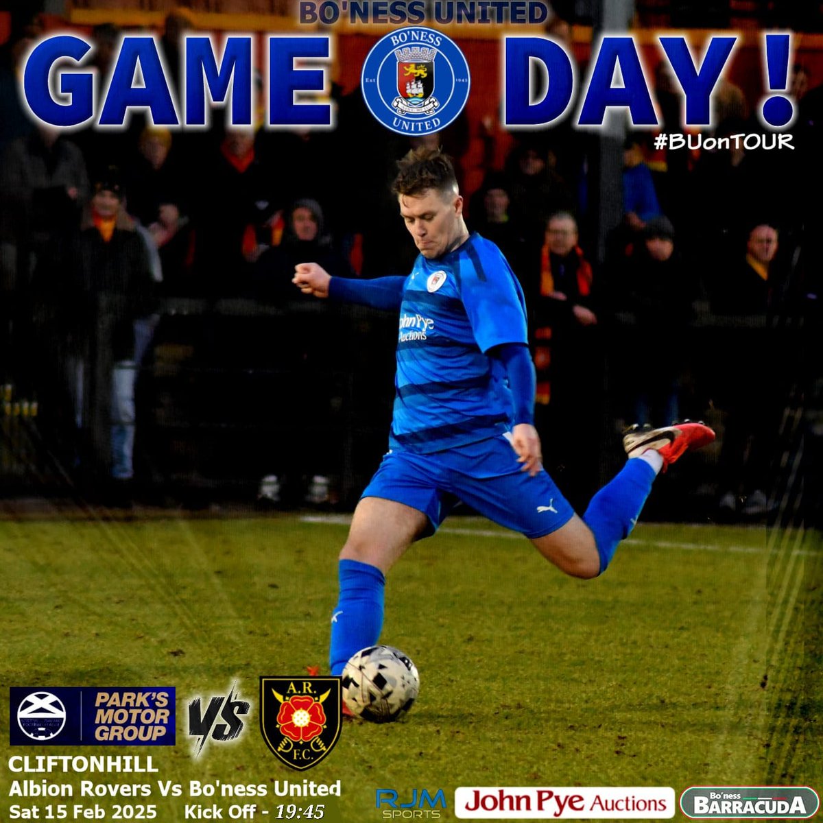 BonessUnited_FC's tweet photo. Game day!

Back in Lowland League action tonight!

📅 15/03/2025
🏆 Lowland League
🆚 Albion Rovers
🏟️ Cliftonhill
⚽️ 1945 Kick-off 
💷 £11 Adults/£6 concessions
👦 U14's £3

#BackTheBU
#bUnited https://t.co/lBrCiDfBr6