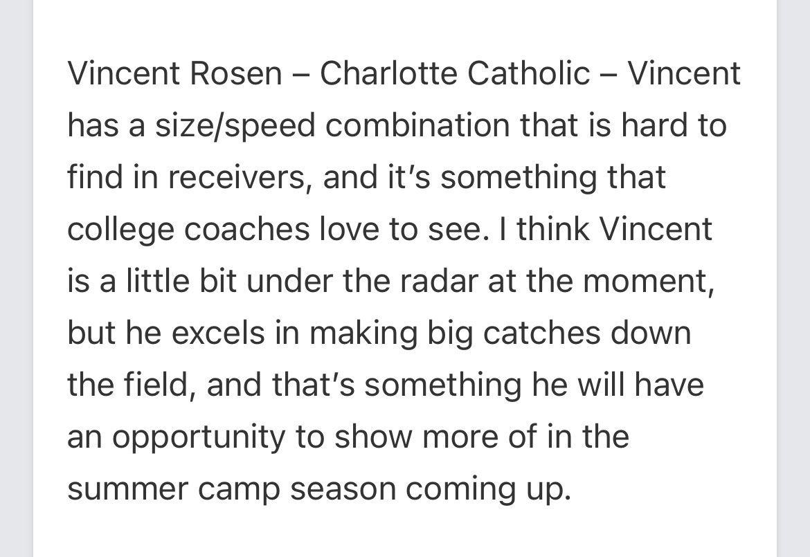 Vincent Rosen (@vincentrosen17) on Twitter photo Thank you for the write up by <a href="/PrepRedzoneNC/">Prep Redzone North Carolina</a>!!!! <a href="/charchristfb/">Charlotte Christian Football</a> <a href="/CoachJames90/">Chris James</a> <a href="/gregolsen88/">Greg Olsen</a> <a href="/pepman704/">Matt Morrow</a> <a href="/langstonwertzjr/">Langston Wertz Jr.</a> <a href="/StrengthbyStaff/">Stafford Gatling</a> Thank you for the write up by <a href="/PrepRedzoneNC/">Prep Redzone North Carolina</a>!!!! <a href="/charchristfb/">Charlotte Christian Football</a> <a href="/CoachJames90/">Chris James</a> <a href="/gregolsen88/">Greg Olsen</a> <a href="/pepman704/">Matt Morrow</a> <a href="/langstonwertzjr/">Langston Wertz Jr.</a> <a href="/StrengthbyStaff/">Stafford Gatling</a>