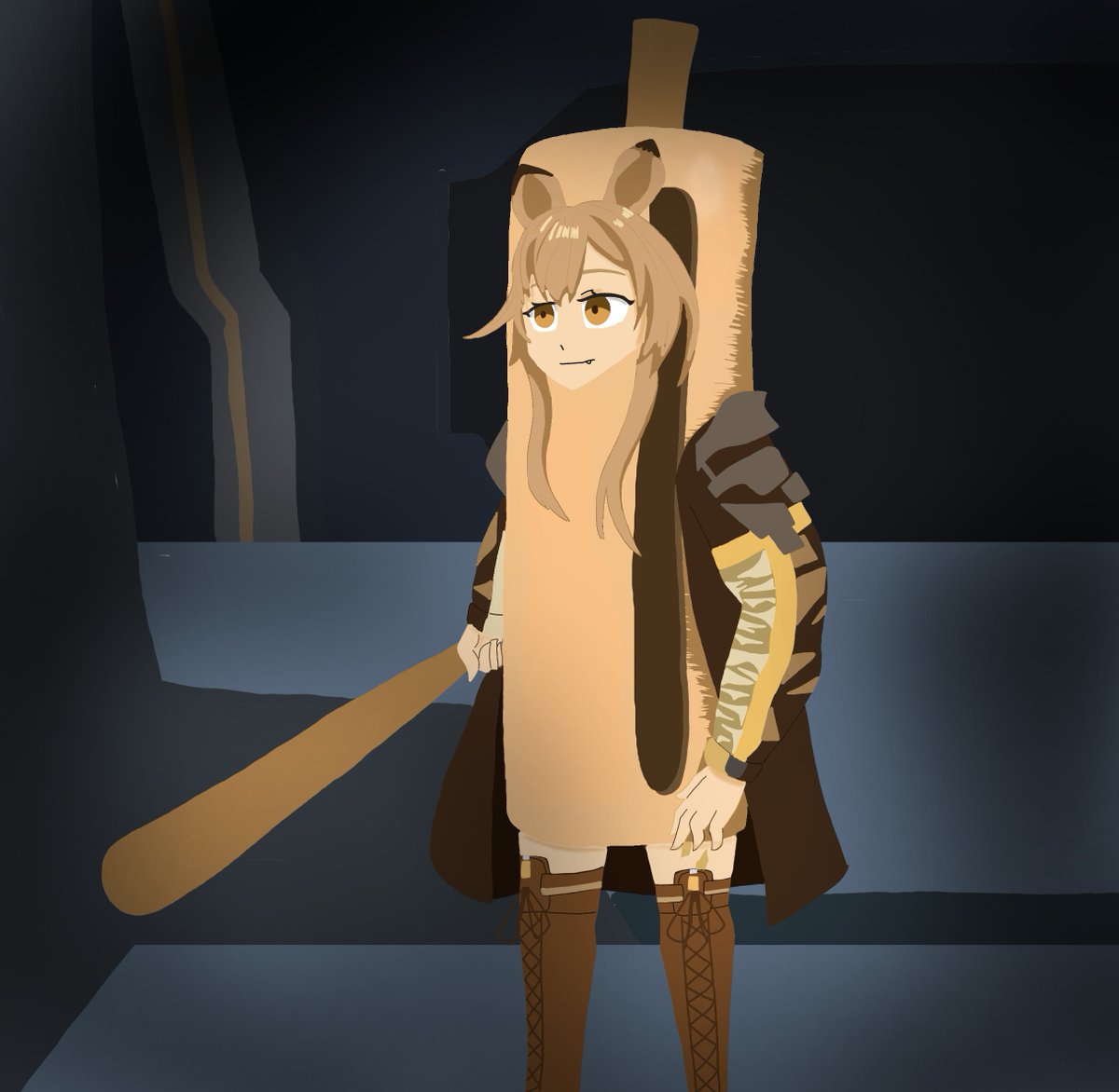 Senityoure's tweet image. Entity dadadadadaddan dan dadan dan dadan dan dan dadan, this entity will came in fasting moon, it is said that if someone is tempted while playing arknight x dunmeshi, this entity will came to your house. Ihhh takotnya!!!
#arknights
#dungeonmeshi