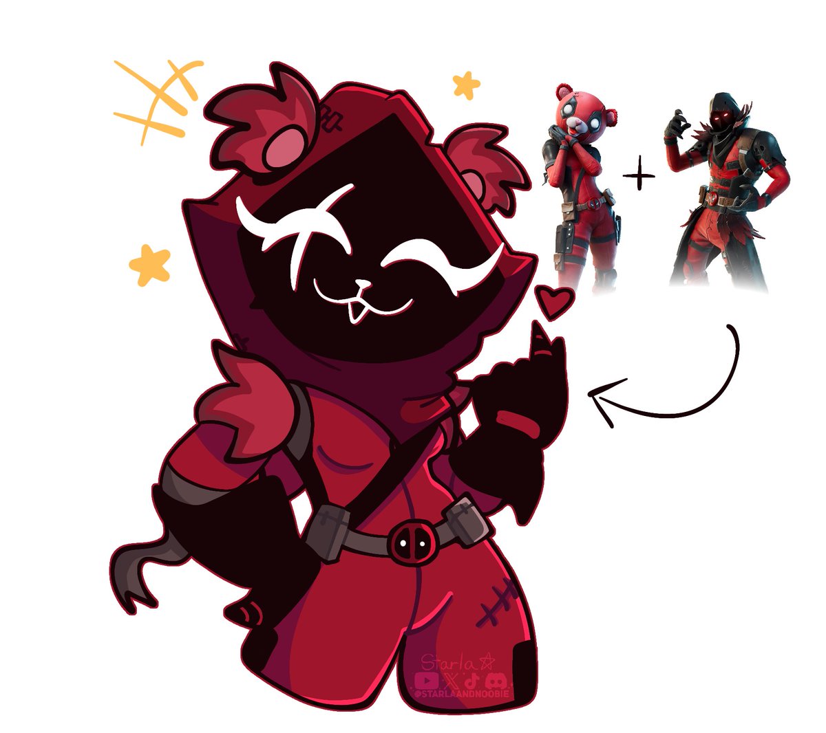 StarlaAndNoobie's tweet photo. Ravenpool Team Leader ✨️

#Fortnite #FortniteArt #FortniteFanart #art #RavenTeamLeader #Deadpool https://t.co/8WvLbZjzYZ