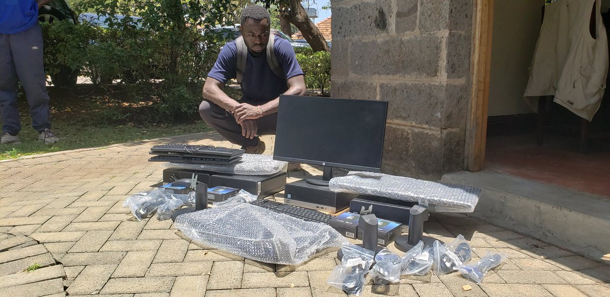 Huge thanks to Viveck for purchasing computers for Kabiro Primary School. This will be the start of a computer class at the school.