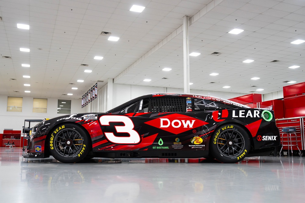 Dow Sports Marketing Solutions (@dowsports) on Twitter photo Dow & <a href="/LearCorporation/">Lear Corporation</a> are teaming up on the track at the Las Vegas 400! <a href="/austindillon3/">Austin Dillon</a>'s No. 3 Chevrolet will sport a co-branded wrap, celebrating our work w/ <a href="/RCRracing/">RCR</a> to advance the car’s safety & comfort. We're proud to work with Lear to drive innovation on & off the track! Dow & <a href="/LearCorporation/">Lear Corporation</a> are teaming up on the track at the Las Vegas 400! <a href="/austindillon3/">Austin Dillon</a>'s No. 3 Chevrolet will sport a co-branded wrap, celebrating our work w/ <a href="/RCRracing/">RCR</a> to advance the car’s safety & comfort. We're proud to work with Lear to drive innovation on & off the track!