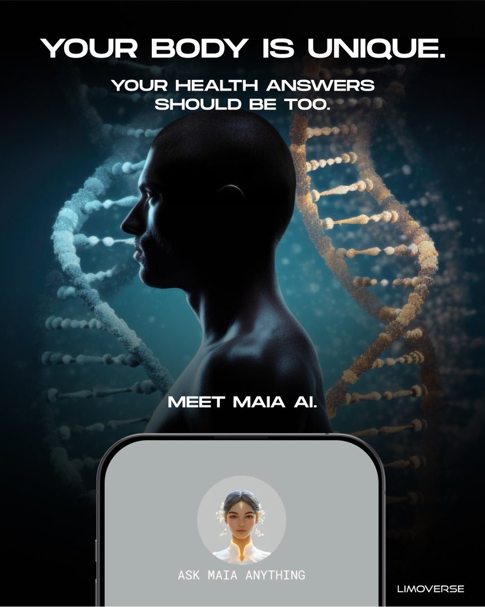 What works for one may not work for you — every body is unique. So why settle for generic advice? 👀

MAIA AI learns from you, delivering personalized health answers. No more guesswork — just insights designed for YOUR health.

The future of health guidance is almost here! 🚀