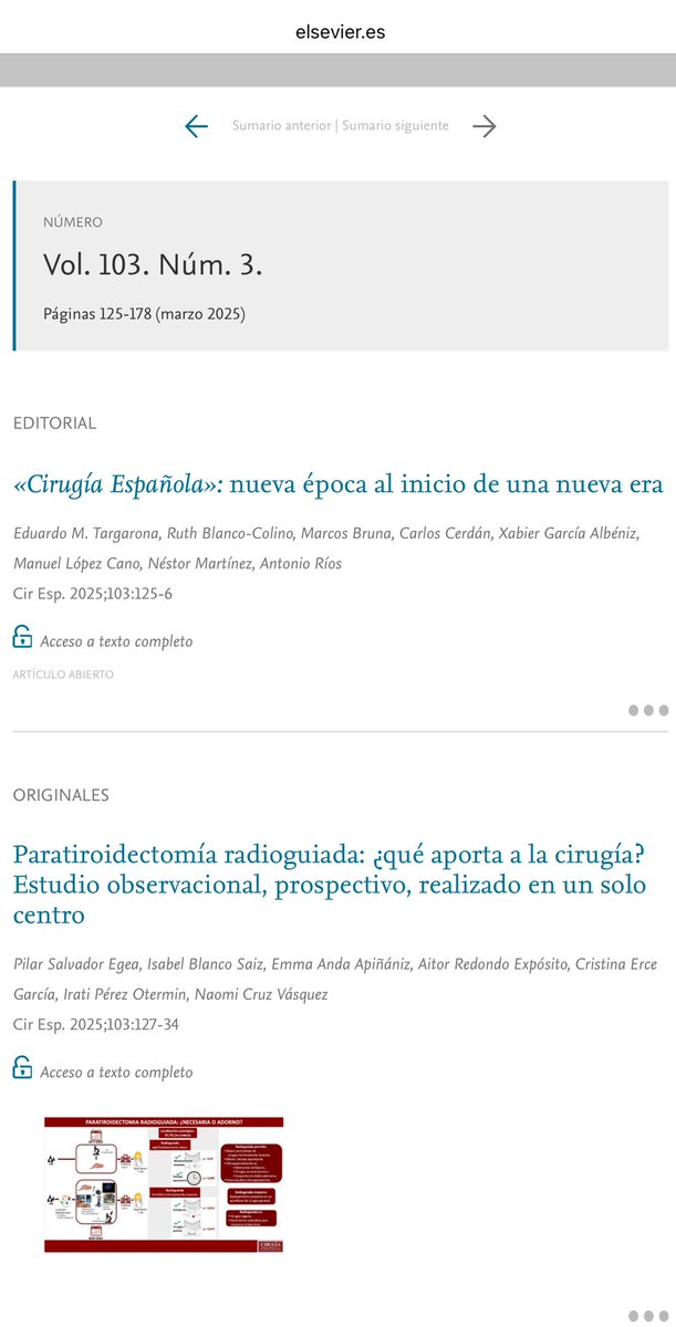 Cirugía Española (@cirugiaespanola) on Twitter photo No te pierdas el número de Marzo de #CirEsp 🆕🔝👇🏼👇🏼
Con nuevo contenido y NUEVA PORTADA 💚 con los colores de la <a href="/aecirujanos/">aecirujanos</a> No te pierdas el número de Marzo de #CirEsp 🆕🔝👇🏼👇🏼
Con nuevo contenido y NUEVA PORTADA 💚 con los colores de la <a href="/aecirujanos/">aecirujanos</a>