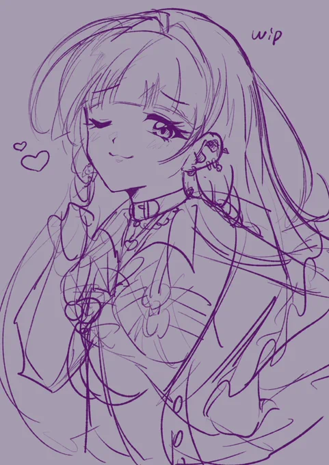 こうやって描きかけのラフが増えていく... 