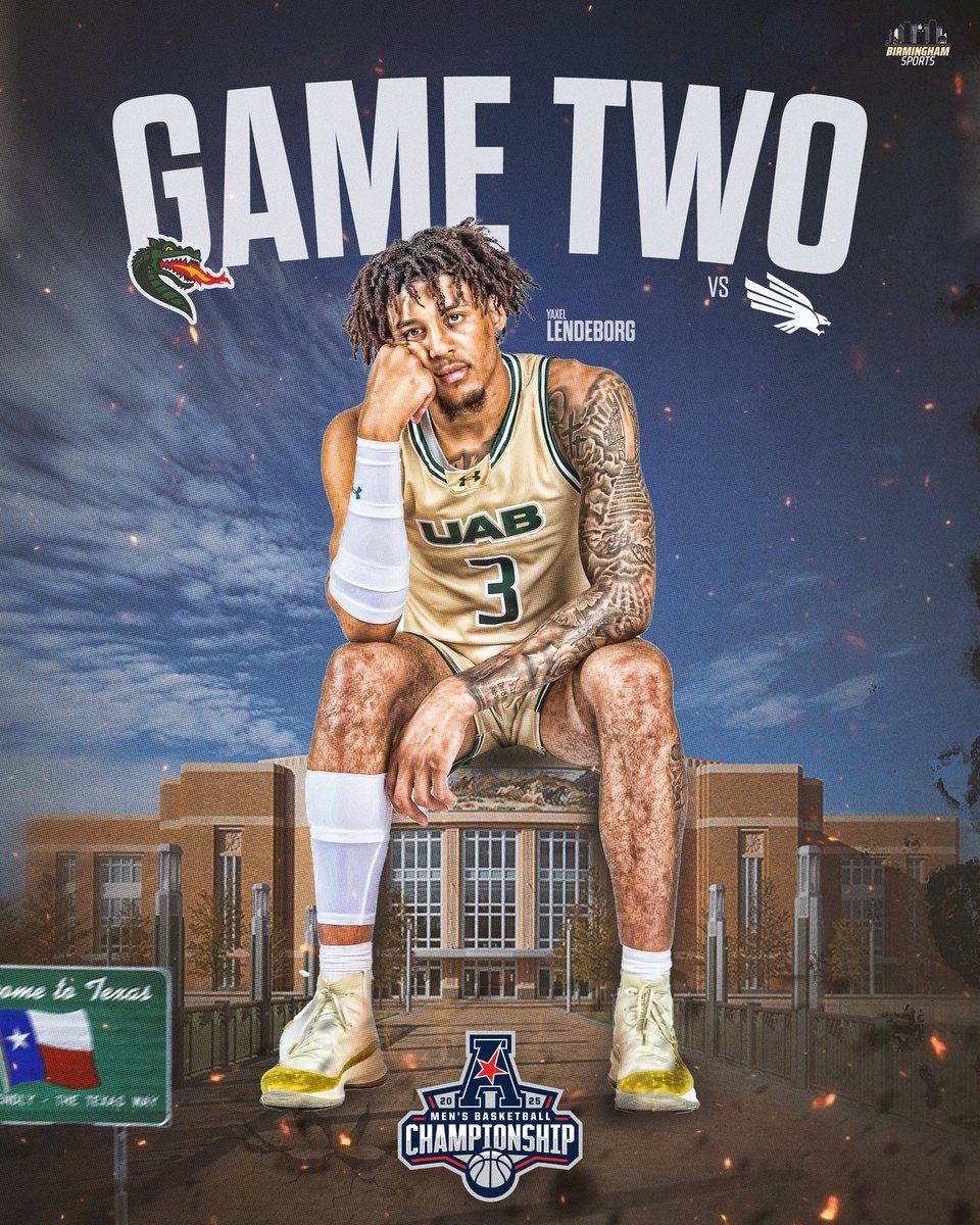 BirminghamSport's tweet photo. 𝙍𝙤𝙖𝙙 𝙩𝙤 𝙈𝙖𝙧𝙘𝙝 𝙈𝙖𝙙𝙣𝙚𝙨𝙨: Game TWO for UAB.

UAB (+3.5) vs. North Texas, 4pm, ESPN2. https://t.co/7chfeQbpjc