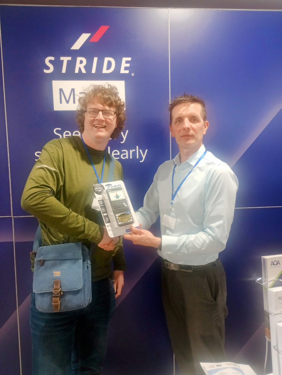 Our first gold prize has gone on the <a href="/AQA/">AQA</a> tombola… a Casio cg50 <a href="/CasioMaths/">Casio Maths UK</a> #MathsConf37