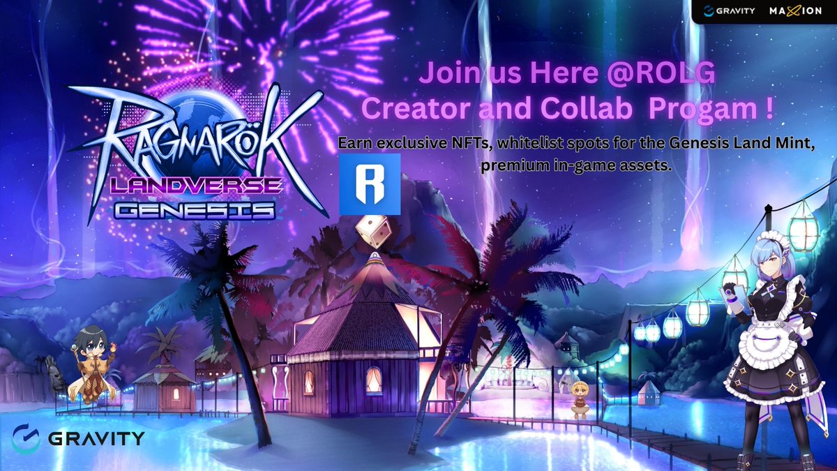 <a href="/ROL_Genesis/">Ragnarok Landverse: Genesis</a> Creator &amp; Collab Program !

📷 Calling all passionate gamers to join us here <a href="/ROL_Genesis/">Ragnarok Landverse: Genesis</a> Creator and Collab Program and earn exclusive rewards.

Register here : rolg.maxion.gg

#RagnarokLandverseGenesis
#ROLG