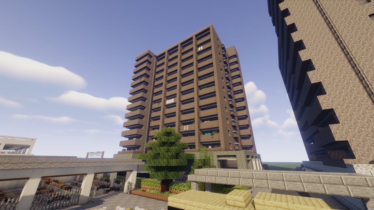 corkminecraft's tweet photo. マンション作りました！
#Minecraft #マインクラフト #minecraft��築コミュ https://t.co/cj6LNBoVVX